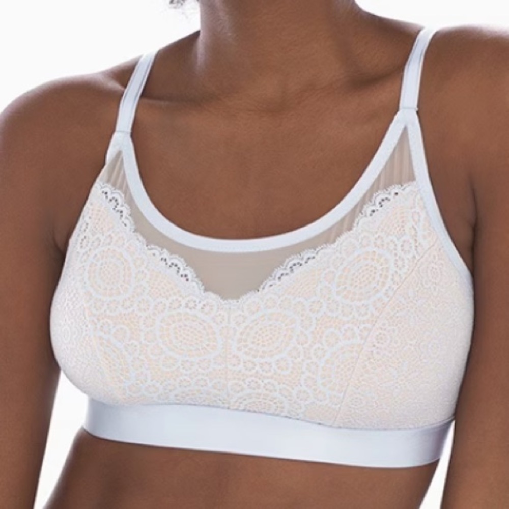 SOMA Geo Mesh Scoop Neck Bralette - medium